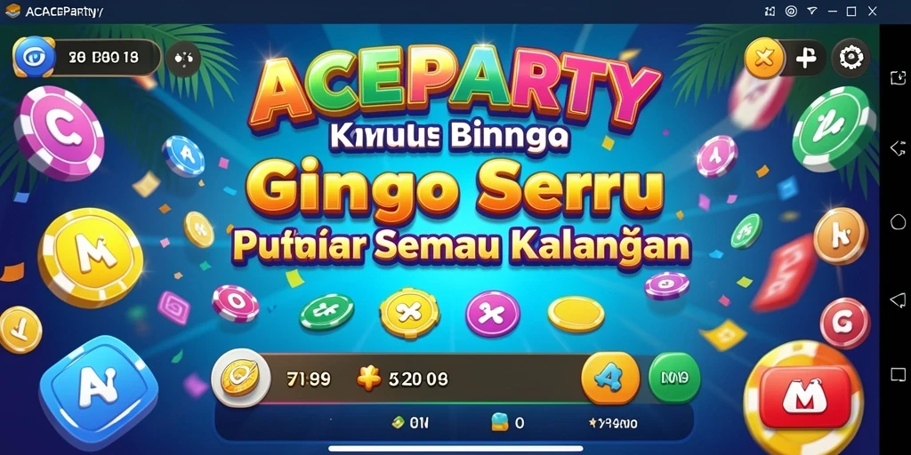 Tampilan permainan Bingo yang menyenangkan di ACEPARTY.