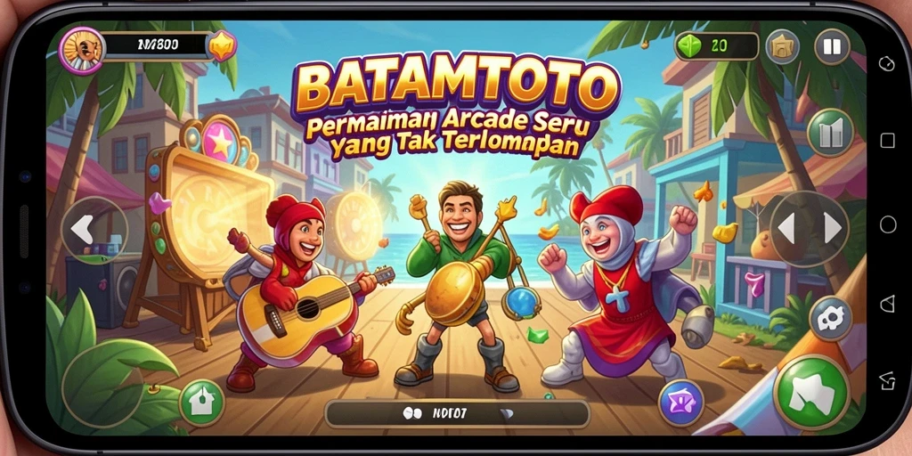 Screenshot gameplay BATAMTOTO menampilkan aksi seru dalam permainan Arcade.