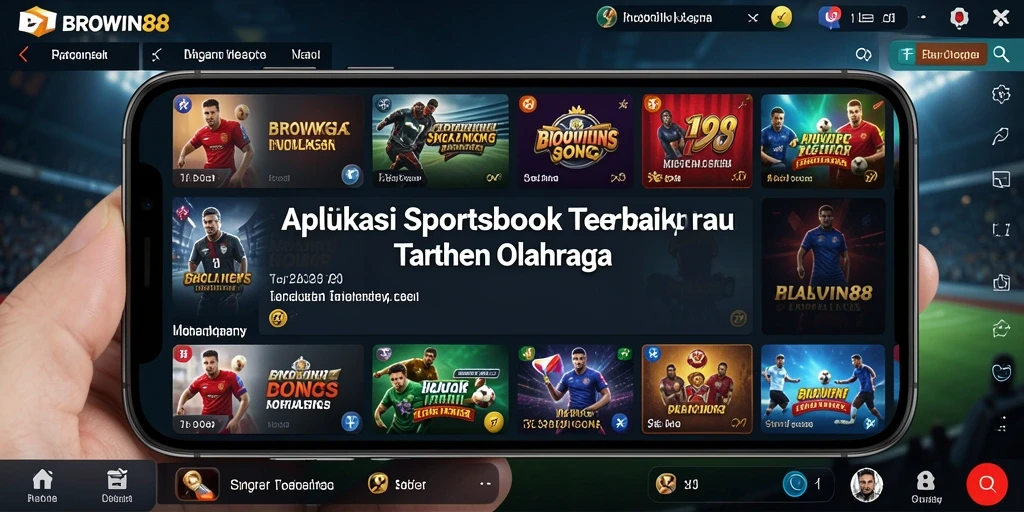 Tampilan menarik dari gameplay BROWIN88 dalam taruhan olahraga.