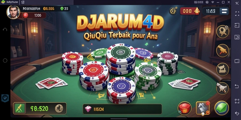Screenshot gameplay menampilkan suasana seru bermain QiuQiu.
