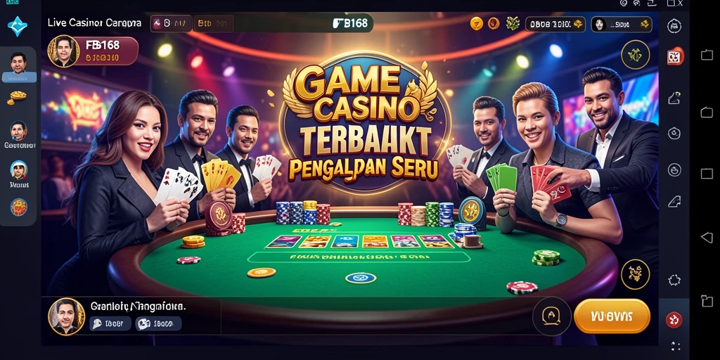 Tampilan menarik dari gameplay Live Casino FB168 dengan dealer profesional.