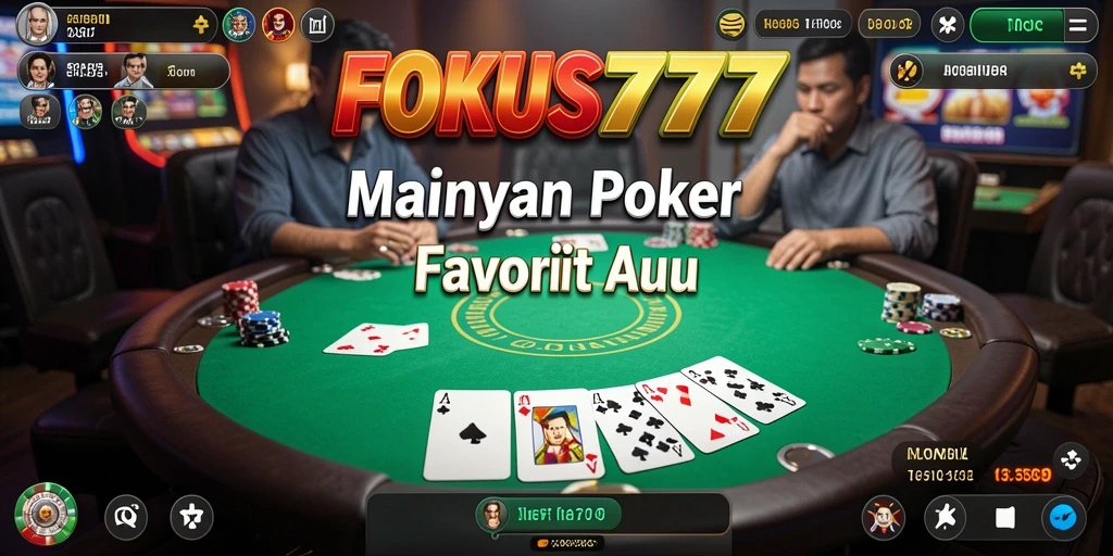 Gameplay seru dalam aplikasi Poker FOKUS777.