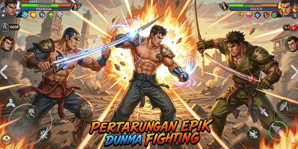 Screenshot G668 menunjukkan aksi pertarungan yang mendebarkan dan karakter yang kuat.