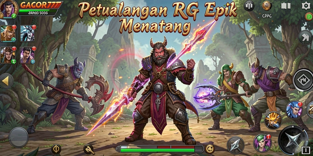 Tampilan gameplay seru di GACOR77 dengan berbagai aksi RPG.