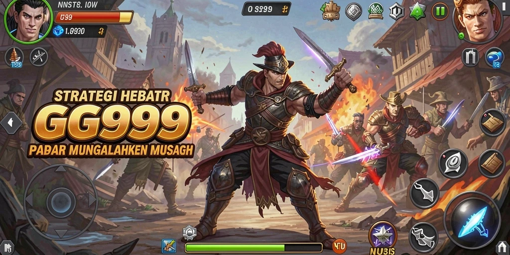Tampilan gameplay GG999 yang mendebarkan dan strategis.