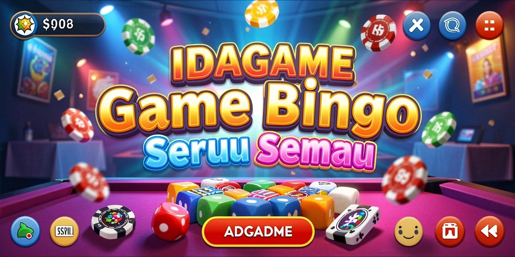Screenshot IDAGAME menampilkan gameplay seru Bingo.