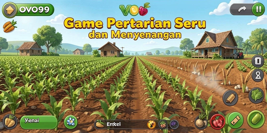 Tampilan menarik dari gameplay pertanian di OVO99