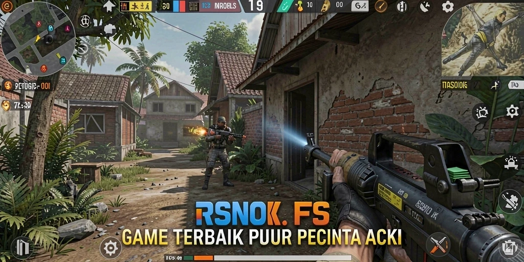 Gameplay seru dan mendebarkan dalam RSNOK dengan grafik memukau.