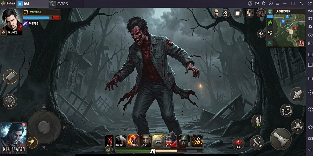 Tampilan menakutkan dari gameplay RVIP3 yang mencekam.