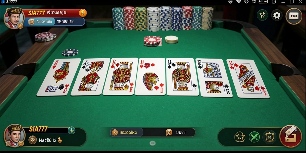 Tampilan gameplay domino yang menarik dan interaktif di SIA777.
