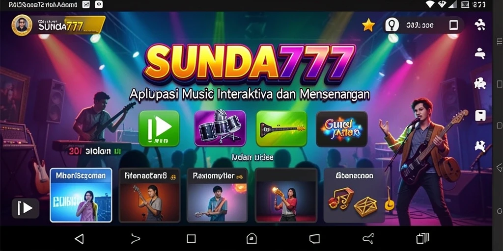Tampilan gameplay yang mengasyikkan di SUNDA777 dengan berbagai tantangan musik.
