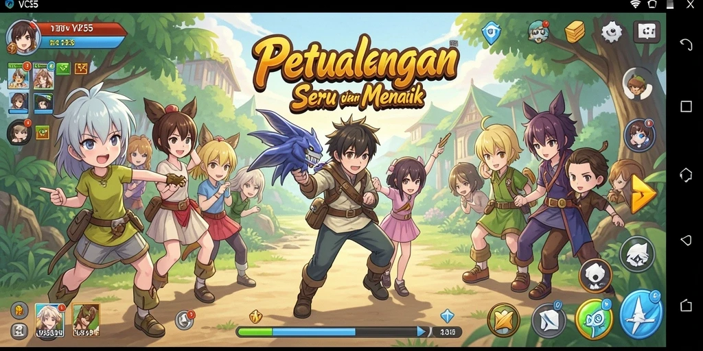 Tampilan gameplay yang dinamis dan menarik dari VC55.