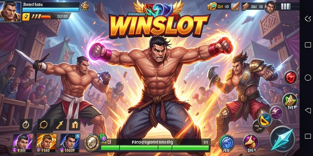 Tampilan aksi pertarungan dalam <strong>WINSLOT</strong> yang mendebarkan dan penuh tantangan.